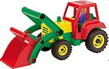 LENA 04161 - Aktive, Traktor mit Frontschaufel und Spielfigur, Sandspielzeug Spiel