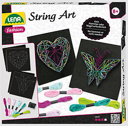 LENA String Art Schmetterling & Herz Spiel