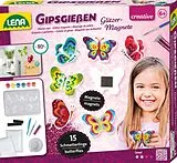 LENA 42707 - Gipsgießen Glitter Schmetterlinge Spiel