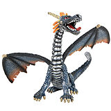 Drache sitzend blau/silber, Spielfigur Spiel