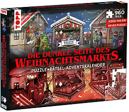 Puzzle-Rätsel-Adventskalender: Die dunkle Seite des Weihnachtsmarkts  24 Puzzles mit insgesamt 960 Teilen Spiel