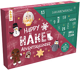 Kalender Happy Häkel-Adventskalender. Mit Material und Anleitungsbuch für 24 Häkelprojekte von Melanie Czerny, Doerthe Eisterlehner, Martina Konecny