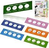 Bresser Junior 8859470 - Mikroskop-Starter-Set, 24 Dauerpräparaten zu Tieren, Pflanzen, Insekten, Fasern und Pollen Spiel