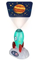 National Geographic 9105700 - Weltraum-Projektor 3-in-1 mit 3 DIA-Scheiben, Taschenlampe und Nachtlicht Spiel