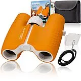 Bresser Junior 11382 - Kinder-Fernglas 6x21 (orange), mit Tasche Spiel