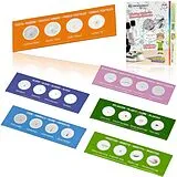 Bresser Junior 8859460 - Mikroskop-Starter-Set, 24 Dauerpräparate auf 6 Objektträgern zu verschiedenen Themen Spiel