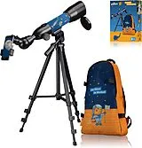 Bresser 10490 - DieMaus Linsen-Teleskop 50/350 mit Rucksack und Zubehör Spiel