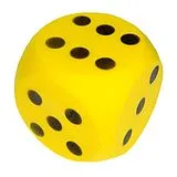 Happy People 74033 - Soft Würfel aus Schaumstoff, 15 x 15 cm Spiel