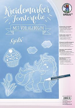 URSUS Ausmalen Kreidemarker-Fensterfolie Girls - portofrei kaufen | Ex