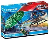 PLAYMOBIL Polizei-Hubschrauber: Fallschirm-Verfolgung 70539 Spiel