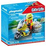 PLAYMOBIL 71205 Notarzt-Motorrad mit Blinklicht Spiel