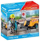 PLAYMOBIL Bauarbeiter mit Meissel 71752 Spiel