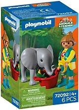 PLAYMOBIL Zoo: Elefantenbaby und Pflegerin 72092 Spiel