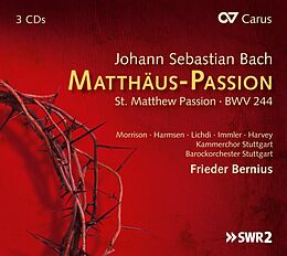 Morrison/Bernius/Kammerchor & Barockorch.Stuttg. CD Matthäus Passion BWV 244