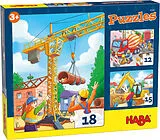 HABA Puzzles Baustellenfahrzeuge (Kinderpuzzle) Spiel
