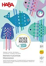 Bastelset - Papier-Flechten Meerestiere Spiel