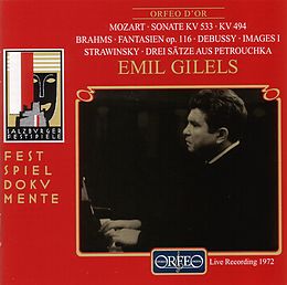 Emil Gilels CD Salzburg Festival Live 1972