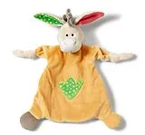 NICI 39241 - Schmusetuch Esel, 25 x 25 cm, Nuckeltuch Spiel