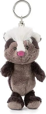 NICI 47332 - Forest Friends, Schlüsselanhänger Stinktier Chiala Skunk, Plüsch, 10 cm Spiel