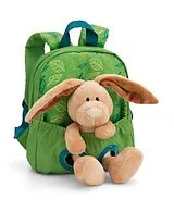 NICI 61743 - Grüner Rucksack mit Plüschtier Hase, 2-teilig, Hase:25cm Spiel
