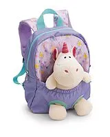 NICI 62690 - Lila Rucksack mit Plüschtier Einhorn, 2-teilig, Einhorn:25cm Spiel