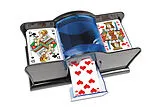 Kartenmischmaschine - manuell - schwarz Spiel