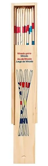 Mikadospiel im Holzkasten Spiel