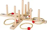 Ringwurfspiel mit 5 Sisalringen Spiel