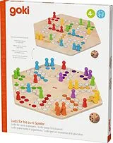 Ludo für bis zu 6 Spieler, beidseitig bedruckt Spiel