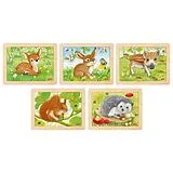 Einlegepuzzle Waldtiere Spiel