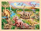 Einlegepuzzle Dinosaurierwanderung Spiel