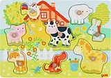 Steckpuzzle Bauernhoftiere Spiel