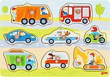 Steckpuzzle Fahrzeuge Spiel