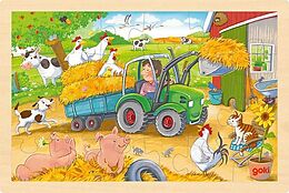 Einlegepuzzle Kleiner Traktor Spiel