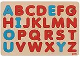 Goki 57453 - Alphabet-Puzzle nach Art Montessori, französisch, 26 Teile Spiel