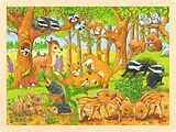 Einlegepuzzle Tierkinder im Wald Spiel