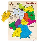 Steckpuzzle Deutschland II Spiel