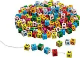 Buchstabenwürfel, bunt, zum Aufziehen Spiel
