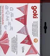 Buchstabenwimpelkette rosa, mit 10 Wimpeln Spiel