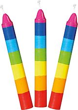 Geburtstagskerzen-Set, bunt (für Geburtstagskränze 106,Geburtstagskränze 108,55985,60721,60726,60706) Spiel