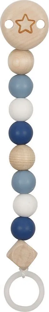 Schnullerkette Stern, blau Spiel