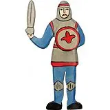 Holztiger 80253 - Ritter, kämpfend, blau Spiel