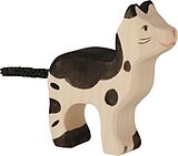 Katze, klein, schwarz und weiß Spiel