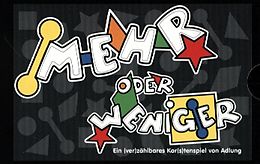Mehr oder weniger (Kartenspiel) Spiel