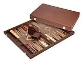 Backgammon Polyegos, groß, Kunstleder Spiel