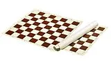 Philos 2492 - Schachbrett rollbar, Feld 50 mm, aus Kunststoff, braun creme Spiel