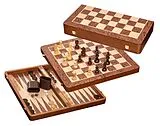 Schach-Backgammon-Dame-Set Spiel
