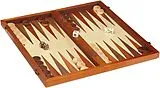 Philos 2524 - Schach-Backgammon-Dame-Set, magnetisch, Feld 43 mm, Königshöhe 75 mm Spiel