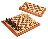 Philos 2613 - Schachset, Schach-Kassette Belgrad, Holz, Feld 40mm, Königshöhe 76mm, Magnetverschluss Spiel