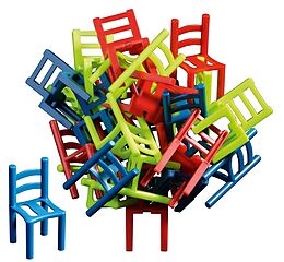 Philos 3275 - Stuhl auf Stuhl, Stapelspiel Spiel